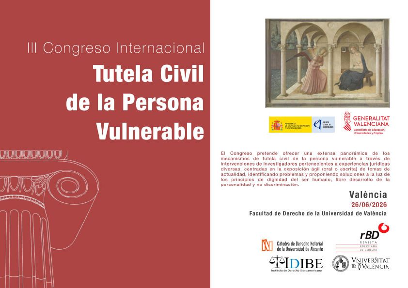 III Congreso Internacional sobre la Tutela Civil de la Persona Vulnerable