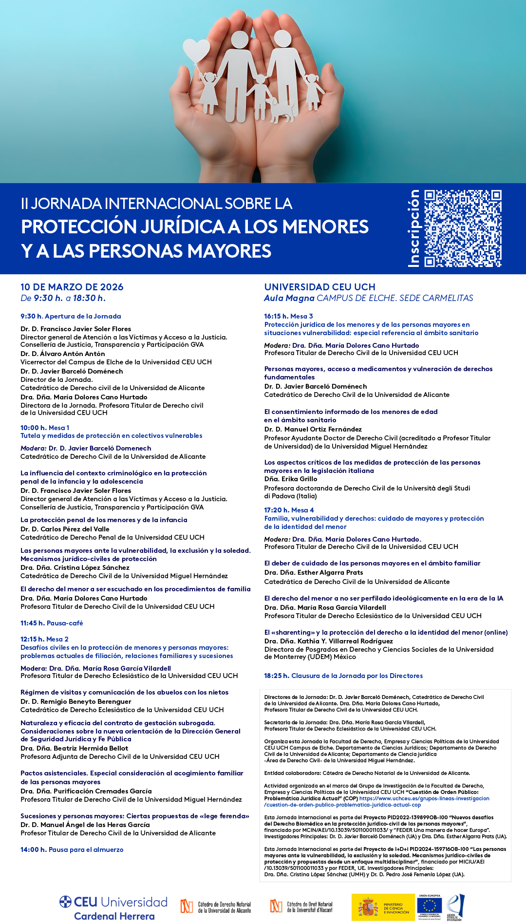 II Jornada Internacional sobre la Protección Jurídica de los Menores y a las Personas Mayores